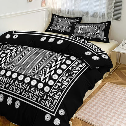 Fiji Masi 3-Piece Bedding Set-90"x90"/ 229x229cm (Dual-sided Printing) 1