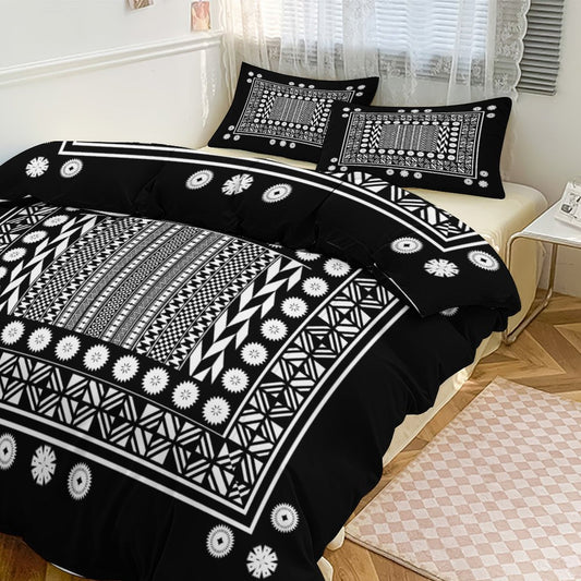 Fiji Masi 3-Piece Bedding Set-90"x90"/ 229x229cm (Dual-sided Printing) 1