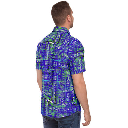 Fiji Masi Short Sleeve Button Down Shirt 1