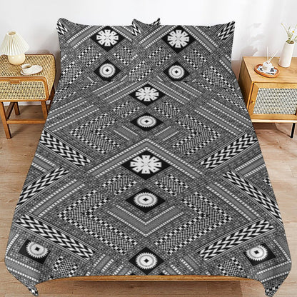 Fiji Masi 3-Piece Bedding Set-90"x90"/ 229x229cm (Dual-sided Printing)  24