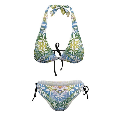 Fiji Masi Plus Size Women‘s Halter Bikini Set 3