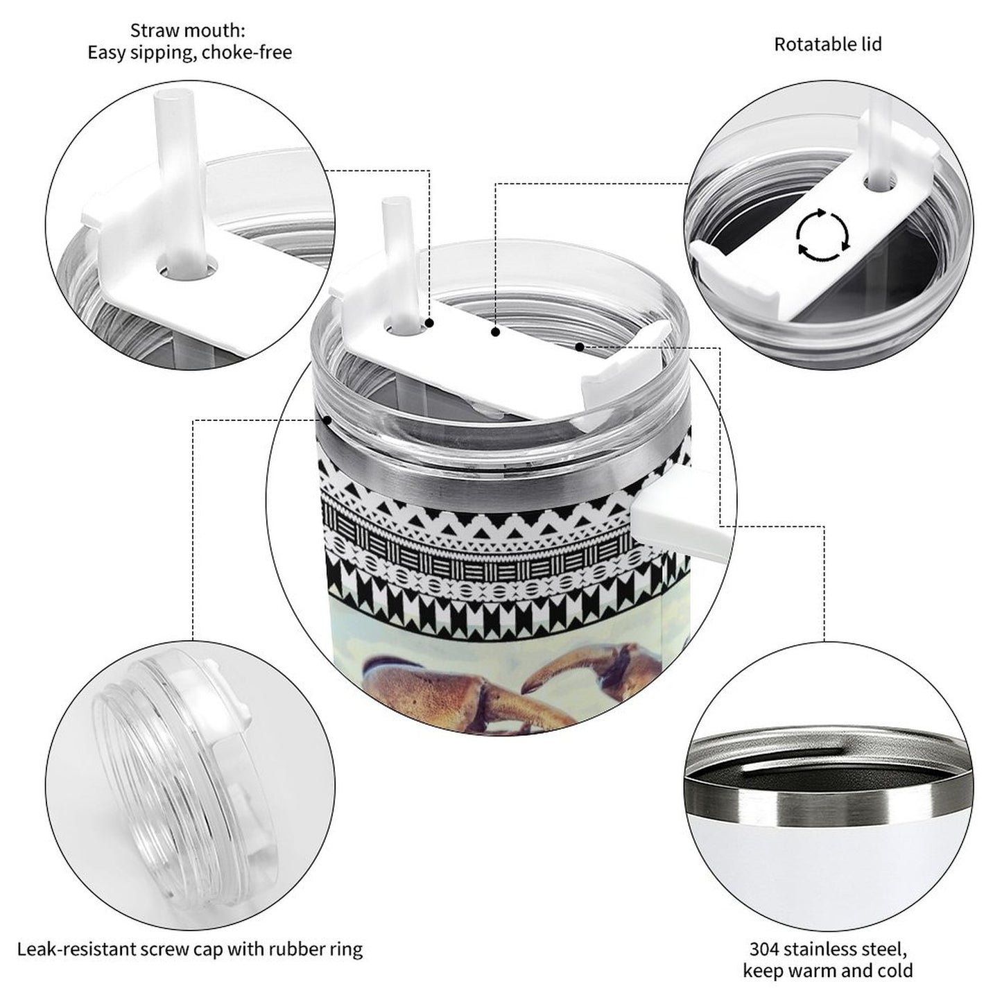 LAIRO 40oz Large Capacity Car Cup