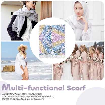 Fiji Masi Cashmere-like Tassel Scarf 2
