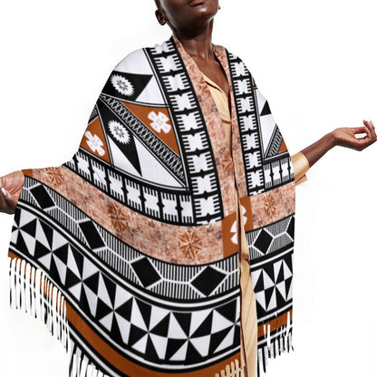 Fiji Masi Cashmere-like Tassel Scarf 3