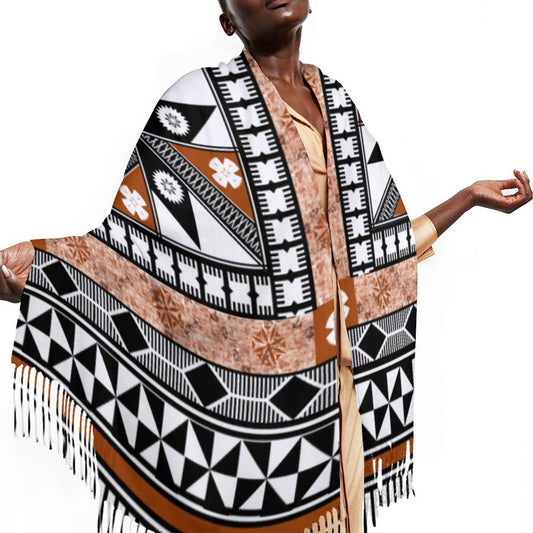 Fiji Masi Cashmere-like Tassel Scarf 3