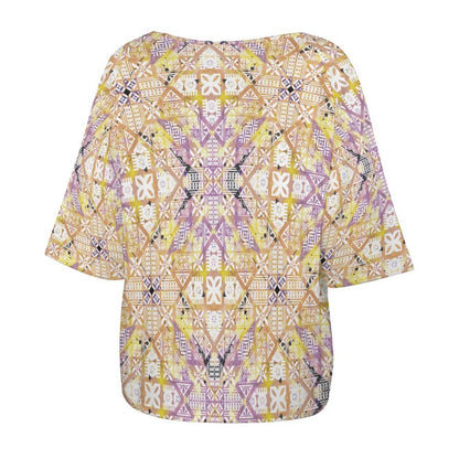 Fiji Masi  Off the Shoulder Half-Sleeve T-shirt 1