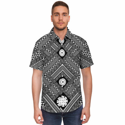 Fiji Masi Short Sleeve Button Down Shirt - 2