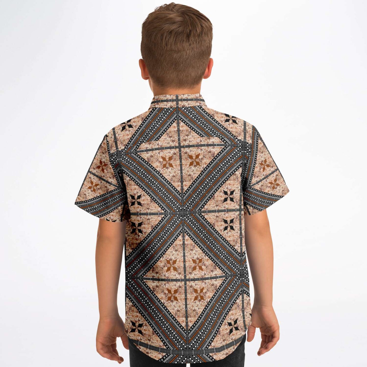 Fiji Masi Kids/Youth Short Sleeve Button Down Shirt 1