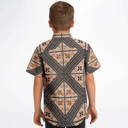 Fiji Masi Kids/Youth Short Sleeve Button Down Shirt 1