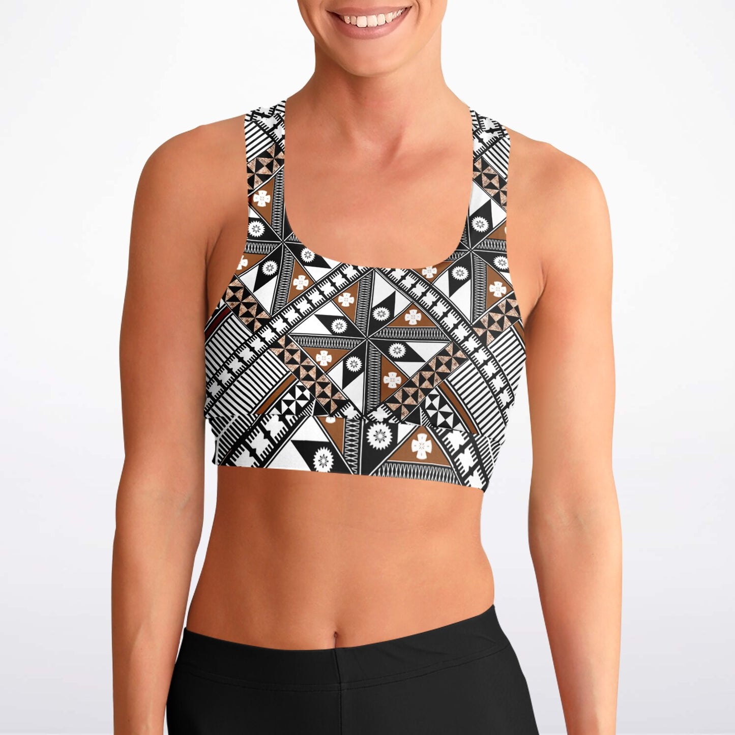 Fiji Tattoo Padded Sports Bra 10