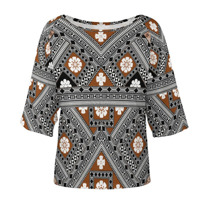 Fiji Masi Off the Shoulder Half-Sleeve T-shirt 2