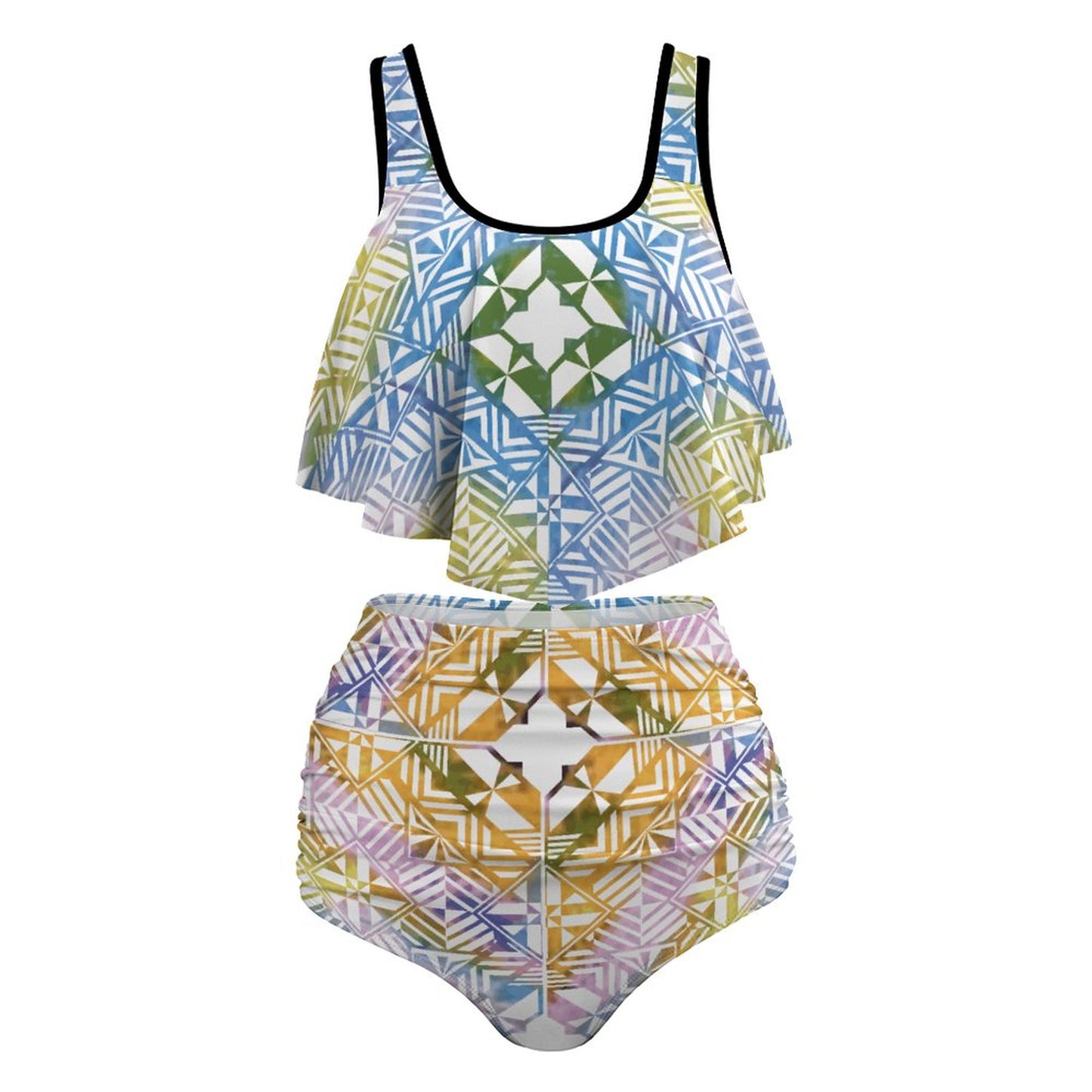 Fiji Masi Plus Size Women's Two piece Swimsuit with Tankini 3
