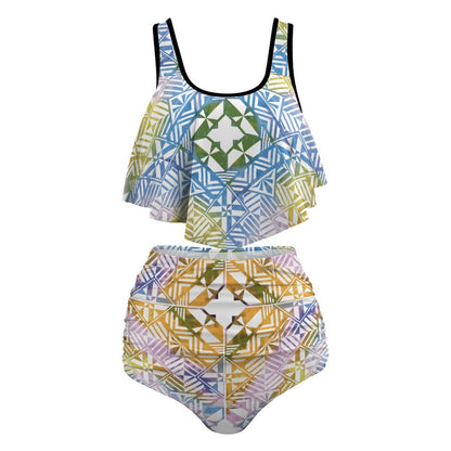 Fiji Masi Plus Size Women's Two piece Swimsuit with Tankini 3