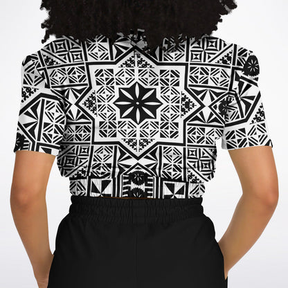 Fiji Masi  Short Sleeve Crop Top 3