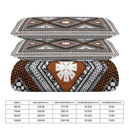 Fiji Masi 3-Piece Bedding Set-90"x90"/ 229x229cm (Dual-sided Printing)  4