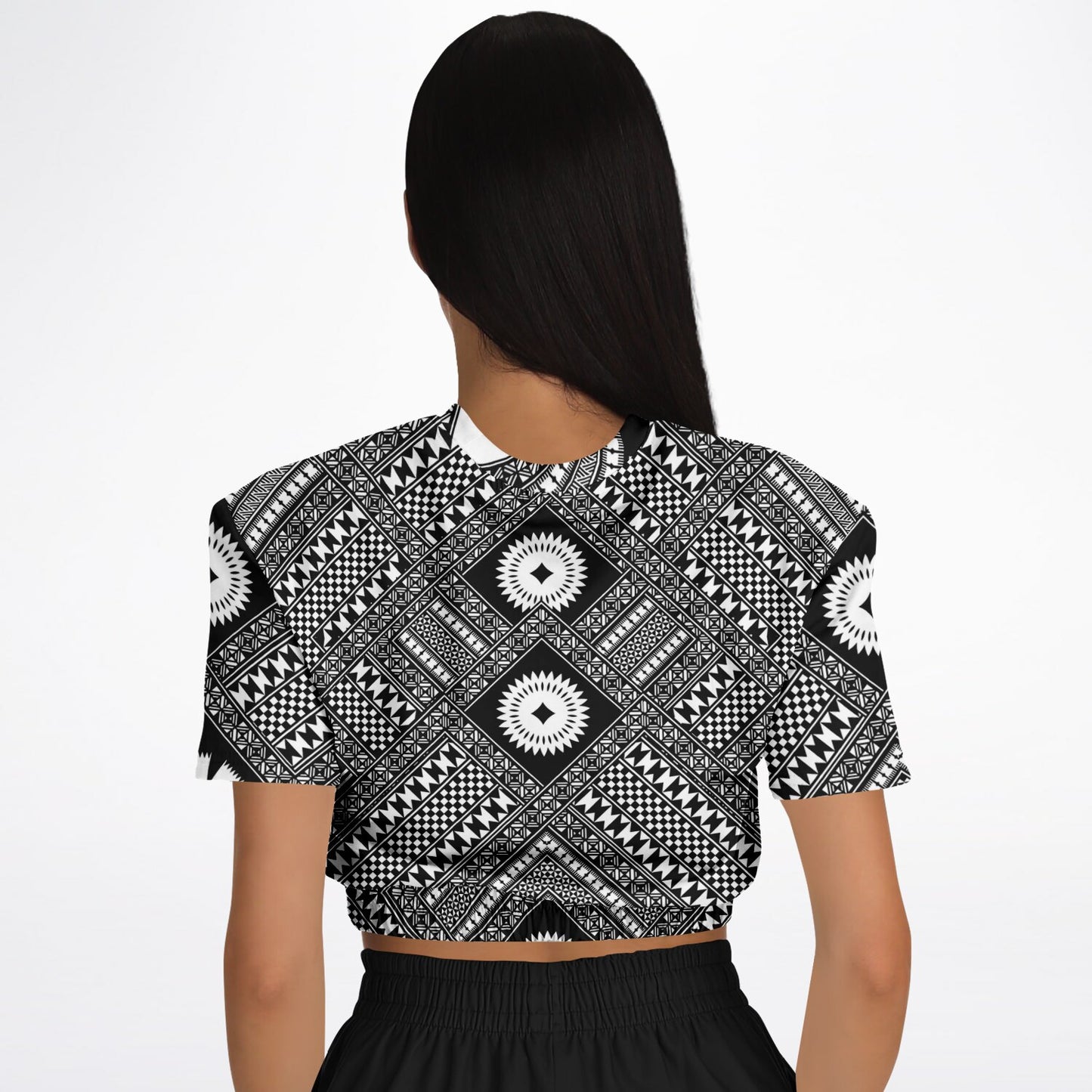 Fiji Masi  Short Sleeve Crop Top 5