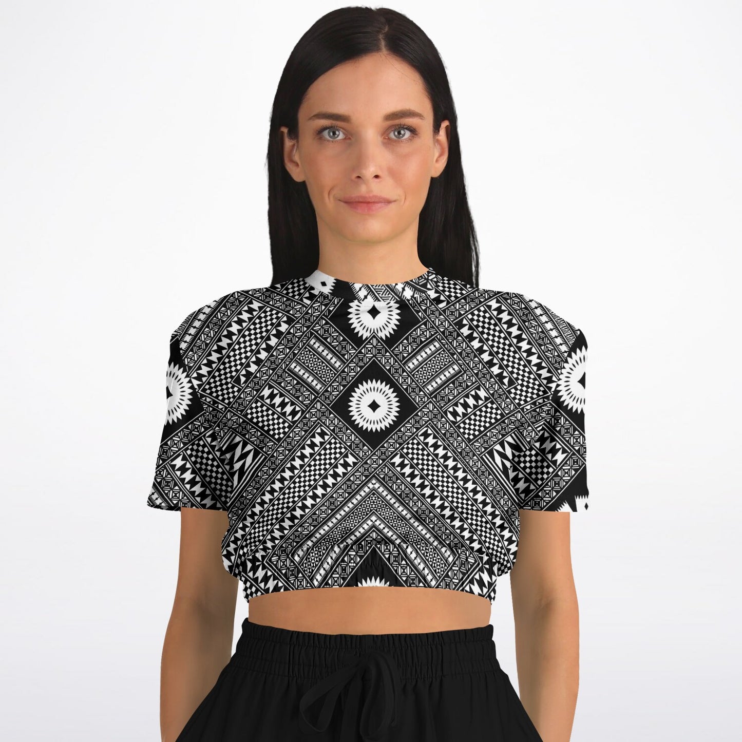 Fiji Masi  Short Sleeve Crop Top 5