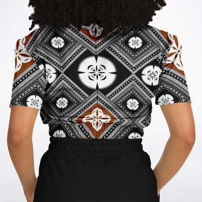 Fiji Masi  Short Sleeve Crop Top 2