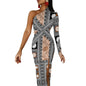 Fiji Masi One Shoulder Split Dress 3