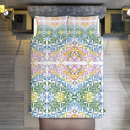 Fiji Masi 3-Piece Bedding Set-90"x90"/ 229x229cm (Dual-sided Printing) 17