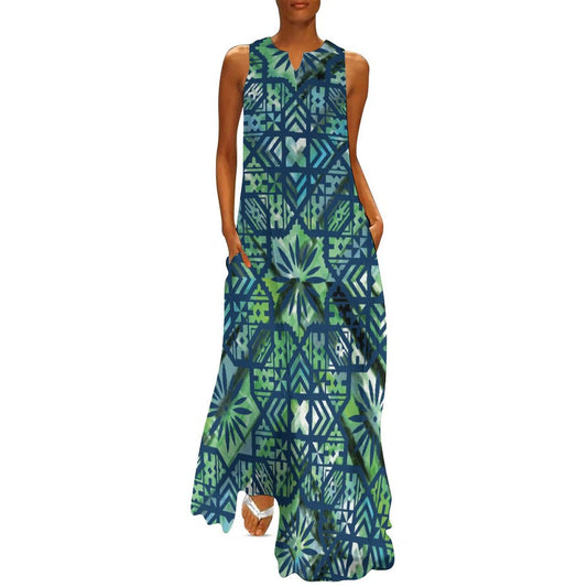 Fiji Masi Sleeveless Ankle-length Dress 1
