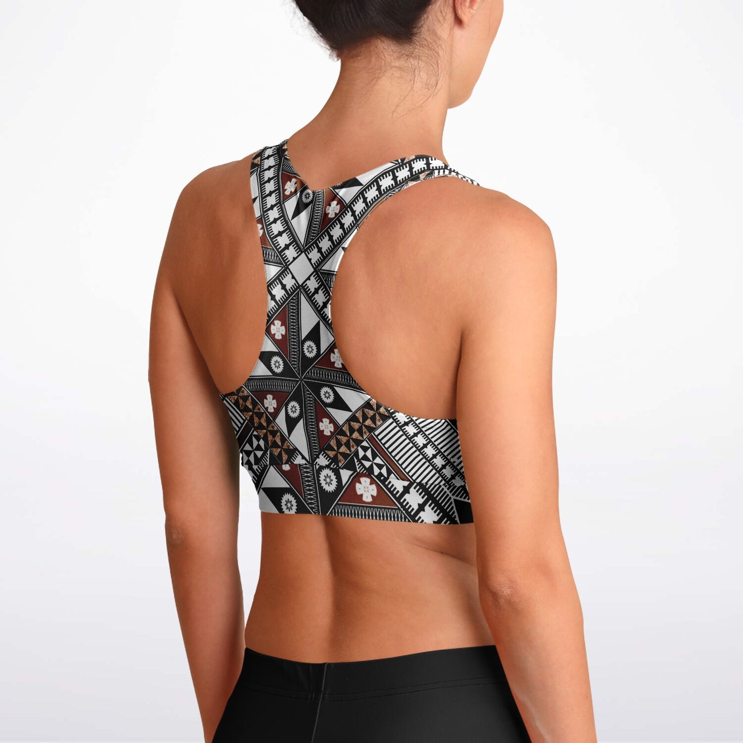 Fiji Tattoo Padded Sports Bra 10