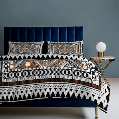 Fiji Masi 3-Piece Bedding Set-90"x90"/ 229x229cm (Dual-sided Printing) 3
