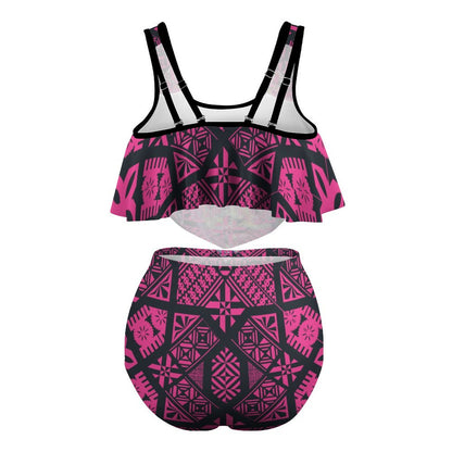 Fiji Masi Plus Size Women's Two piece Swimsuit with Tankini 4