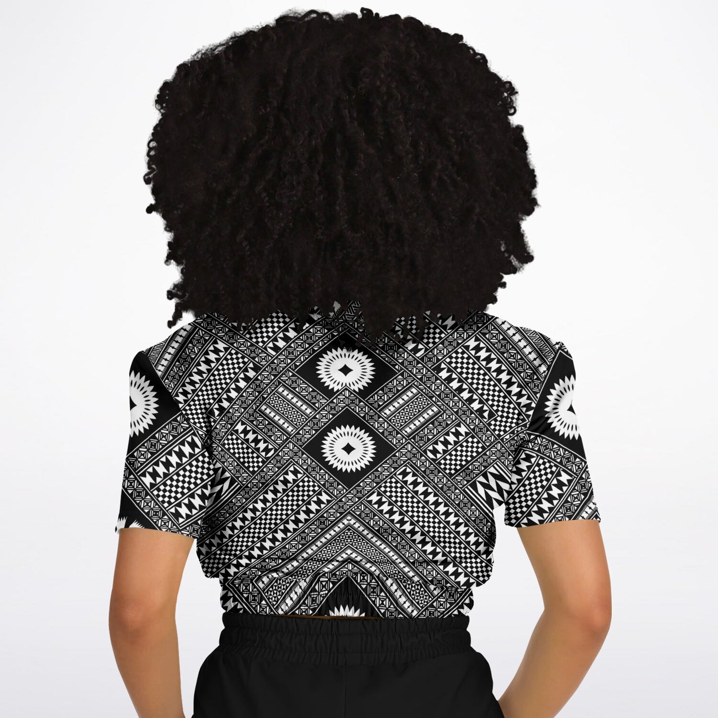 Fiji Masi  Short Sleeve Crop Top 5