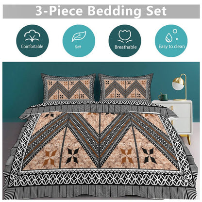 Fiji Masi 3-Piece Bedding Set-90"x90"/ 229x229cm (Dual-sided Printing) 9