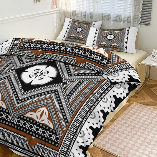 Fiji Masi 3-Piece Bedding Set-90"x90"/ 229x229cm (Dual-sided Printing) 10