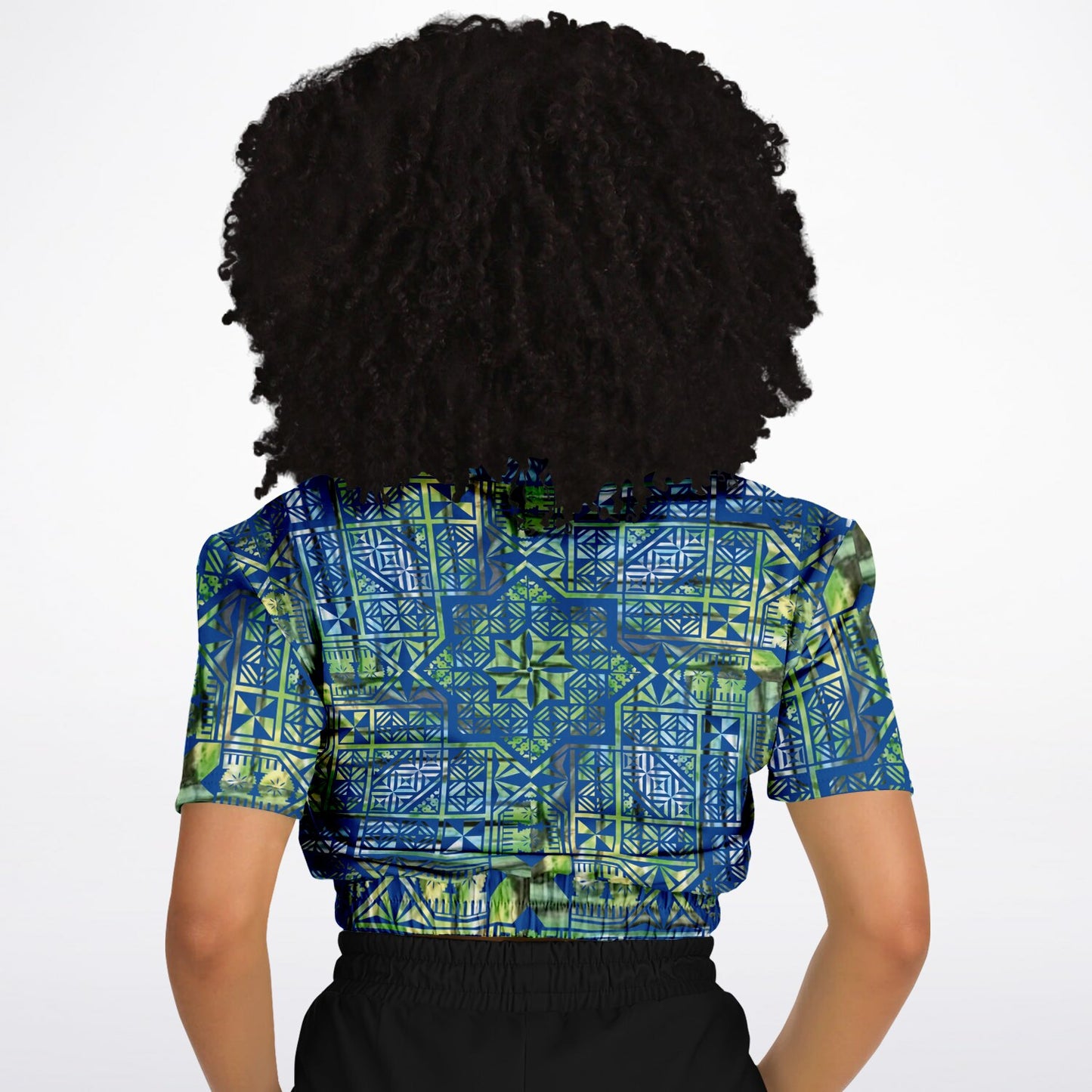 Fiji Masi  Short Sleeve Crop Top 6