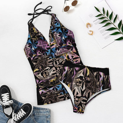 Fiji Masi 2-Piece Women's Halter Tankini 1