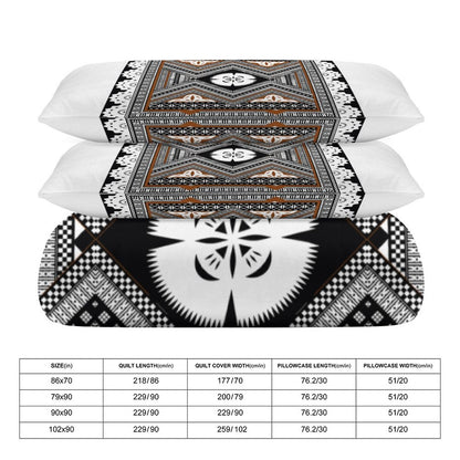 Fiji Masi 3-Piece Bedding Set-90"x90"/ 229x229cm (Dual-sided Printing) 10