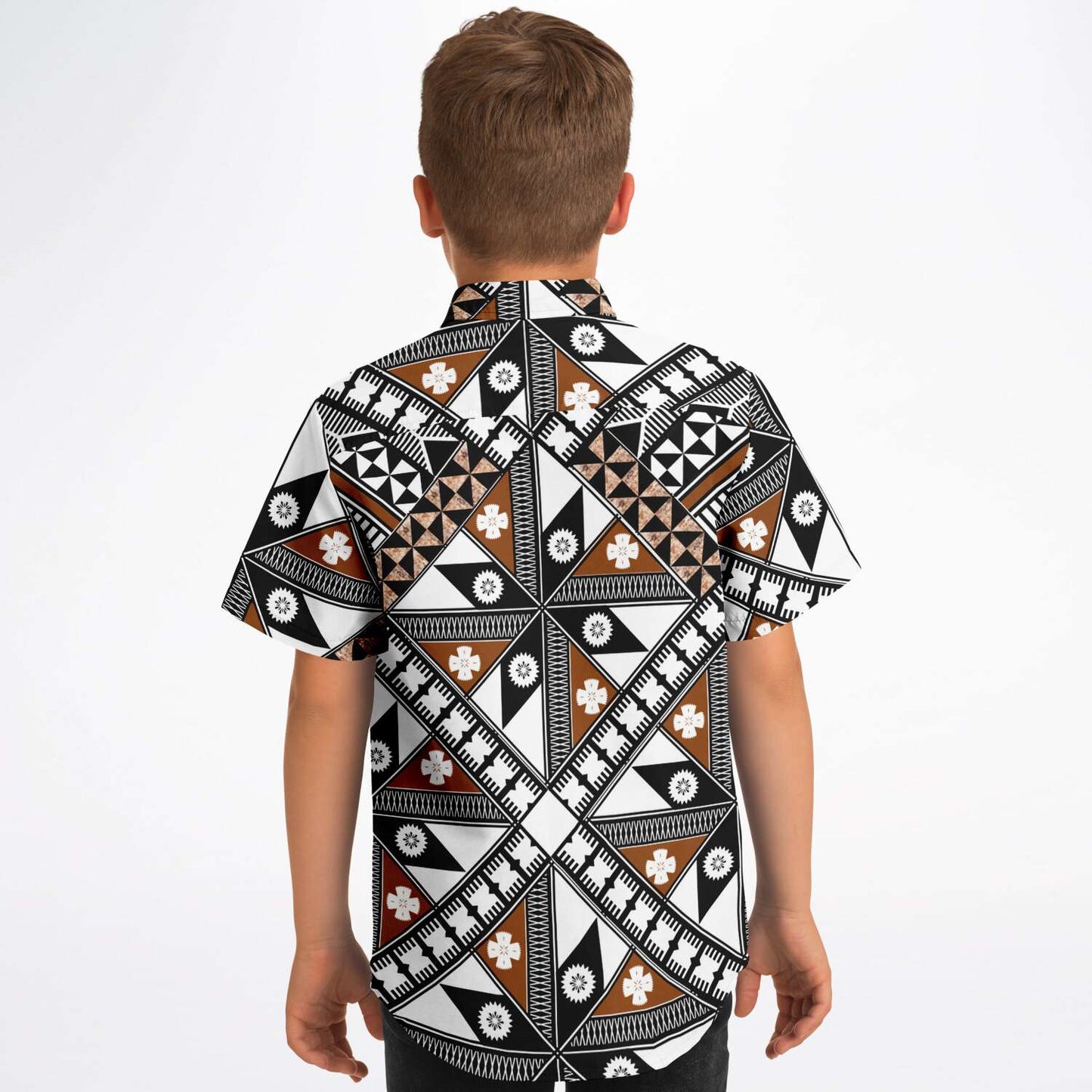 Fiji Masi Kids/Youth Short Sleeve Button Down Shirt - 5