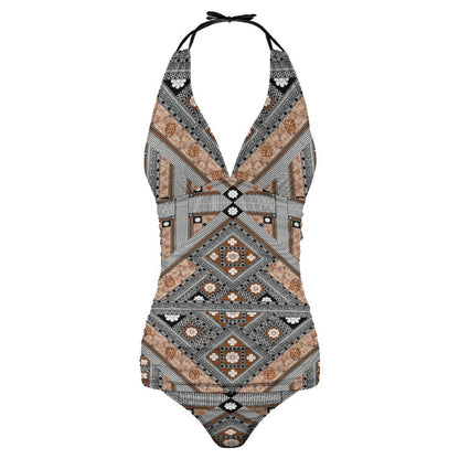 Fiji Masi 2-Piece Women's Halter Tankini 5