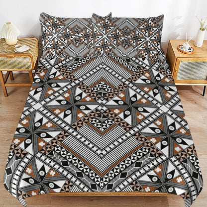 Fiji Masi 3-Piece Bedding Set-90"x90"/ 229x229cm (Dual-sided Printing) 2
