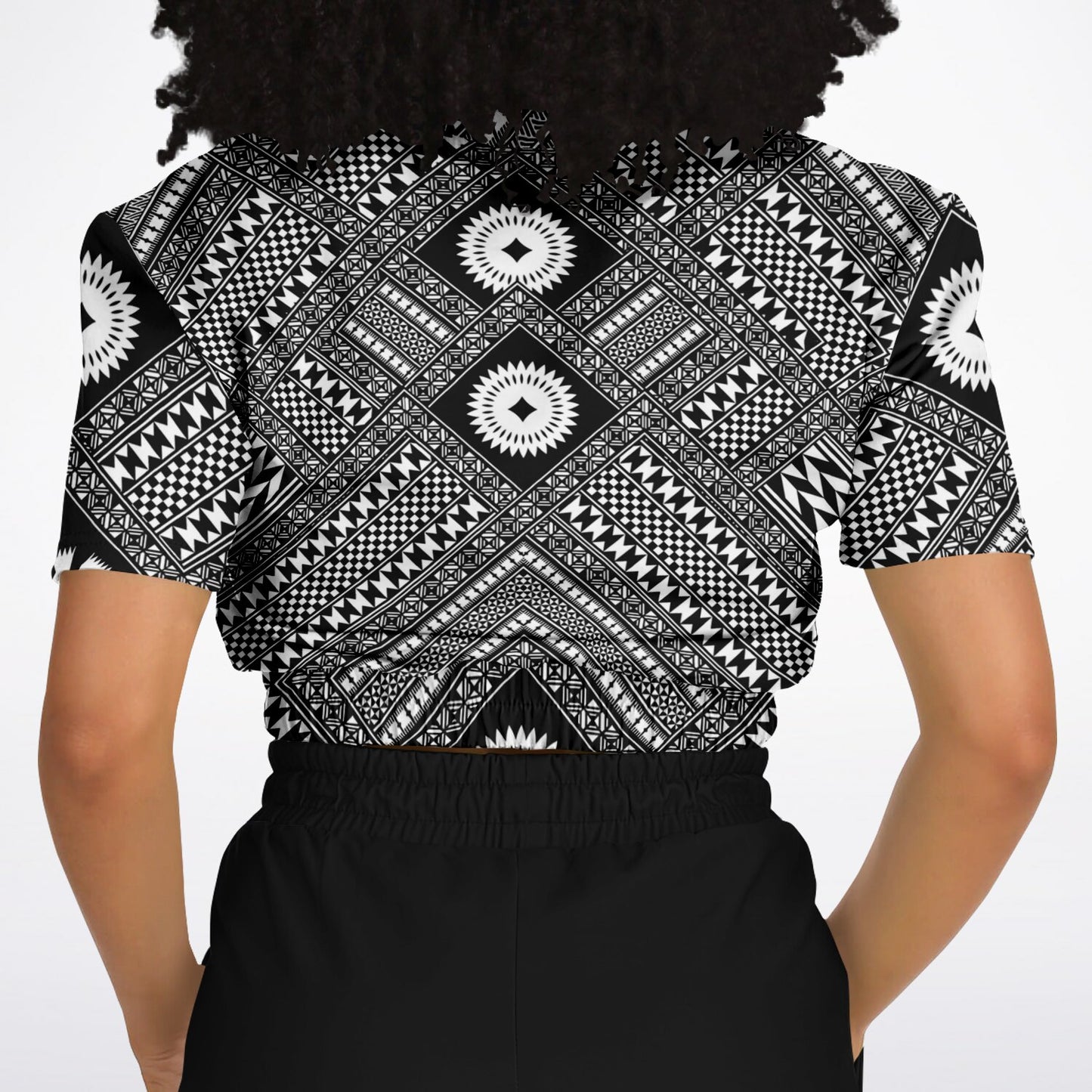 Fiji Masi  Short Sleeve Crop Top 5