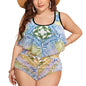 Fiji Masi Plus Size Women's Two piece Swimsuit with Tankini 3