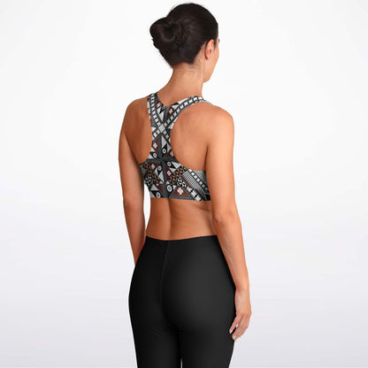 Fiji Tattoo Padded Sports Bra 10